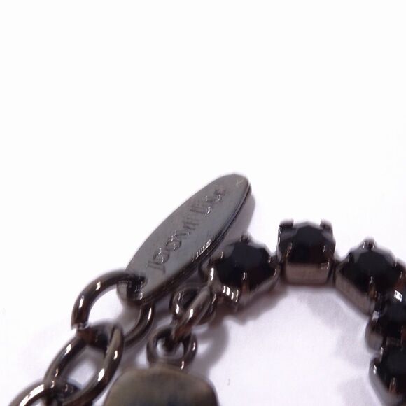 Joomi Lim Black Yellow Swarovski Crystal Split Personality Bracelet NWOT 150 - Picture 3 of 6